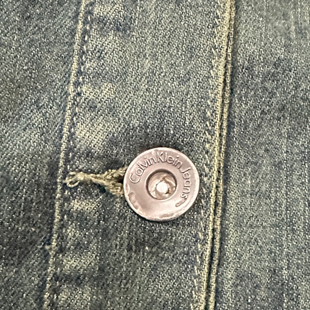 Calvin Klein Collection Forest Green Jean Jacket - Picture 9 of 9